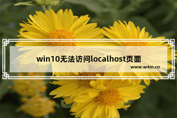 win10无法访问localhost页面,电脑localhost打不开