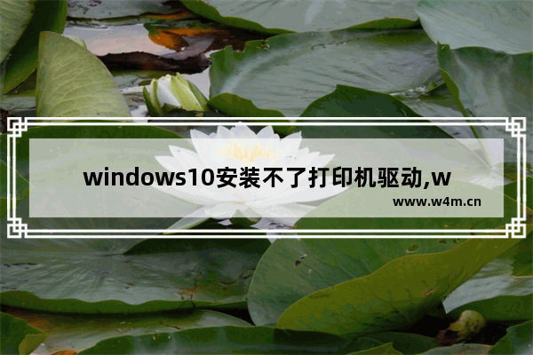 windows10安装不了打印机驱动,window10系统打印机驱动安装不上