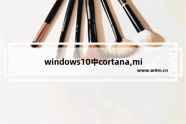 windows10中cortana,microsoft.windows.cortana