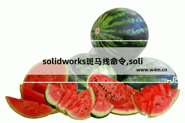 solidworks斑马线命令,solidworks斑马纹命令在哪里