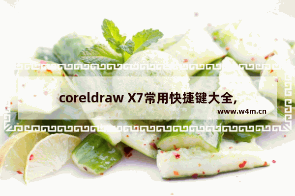 coreldraw X7常用快捷键大全,coreldraw x7快捷键