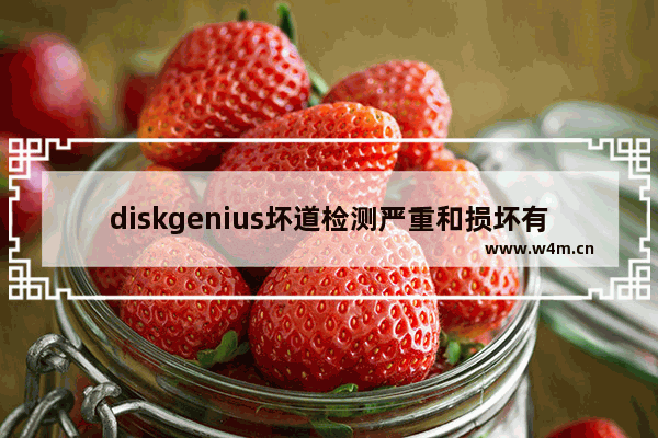 diskgenius坏道检测严重和损坏有什么区别,hdtune和diskgenius哪个准确