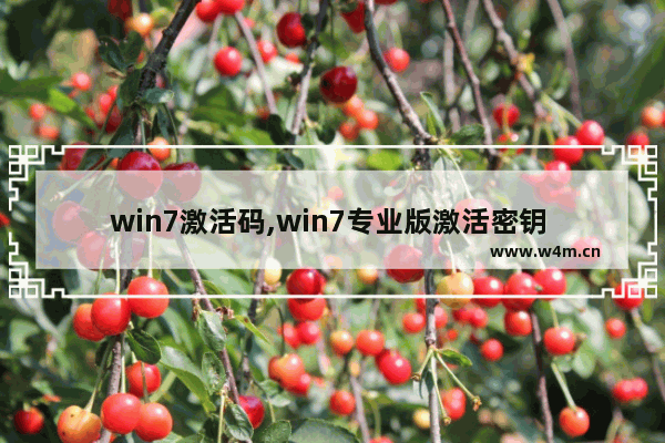 win7激活码,win7专业版激活密钥 永久激活