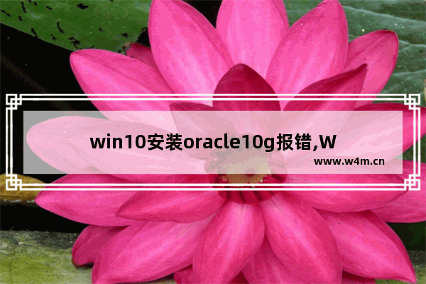 win10安装oracle10g报错,Windows10安装oracle闪退