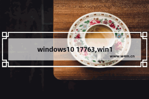 windows10 17763,win10版本17763