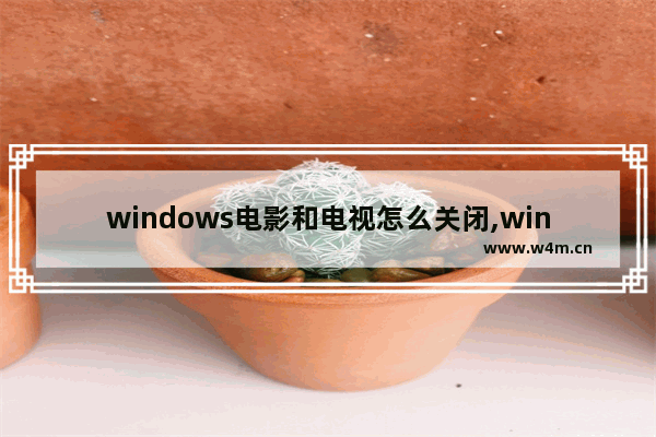 windows电影和电视怎么关闭,windows电影和电视可以卸载吗-