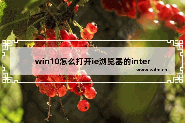 win10怎么打开ie浏览器的internet,win10浏览器怎么打开ie