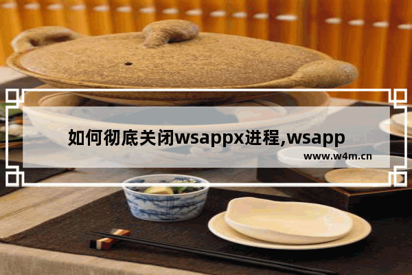 如何彻底关闭wsappx进程,wsappx是什么进程关不掉