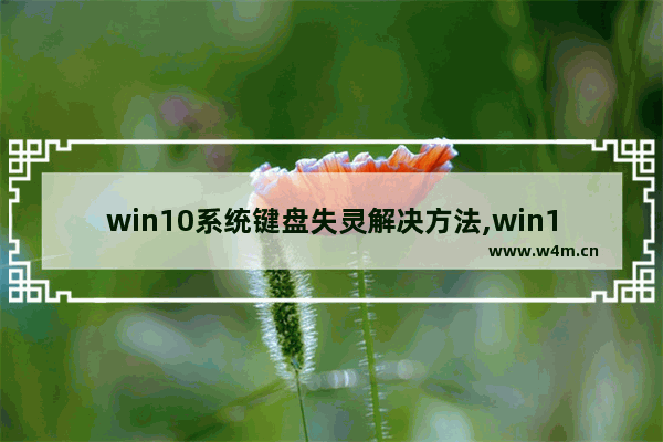 win10系统键盘失灵解决方法,win10电脑键盘按键错乱