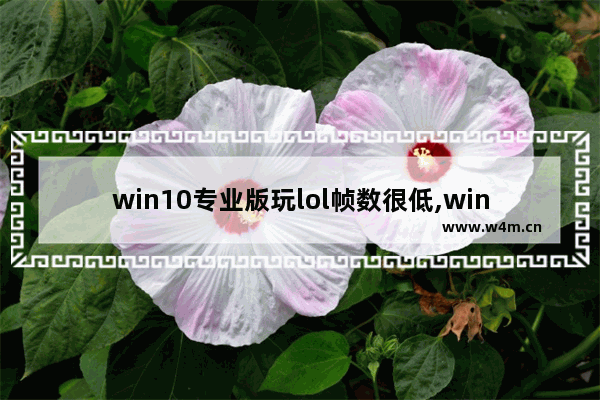 win10专业版玩lol帧数很低,windows10 lol的fps低怎么办