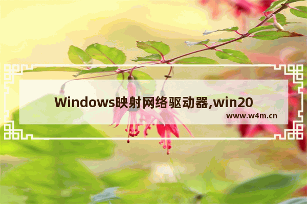 Windows映射网络驱动器,win2008映射网络驱动器