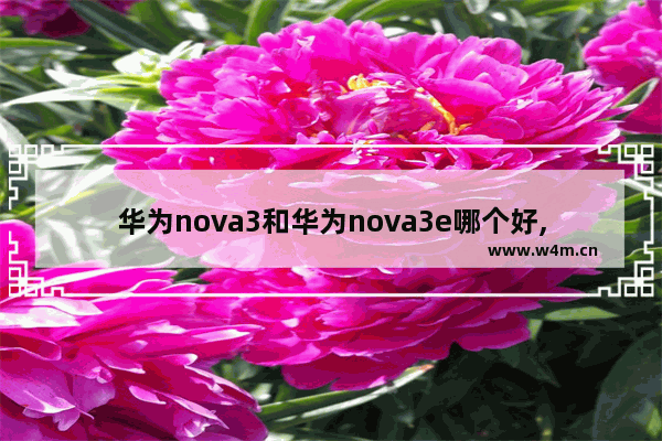 华为nova3和华为nova3e哪个好,华为nova3e性价比