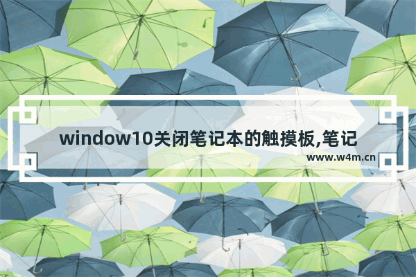 window10关闭笔记本的触摸板,笔记本关触摸板win10专业版