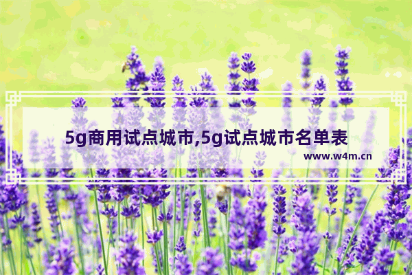 5g商用试点城市,5g试点城市名单表