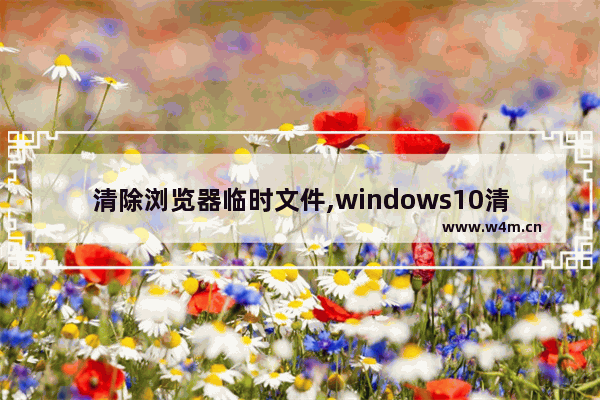 清除浏览器临时文件,windows10清理临时文件