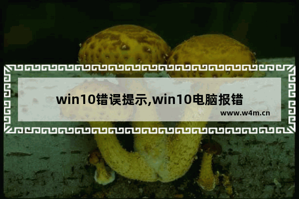 win10错误提示,win10电脑报错