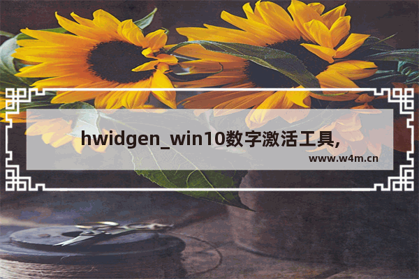 hwidgen_win10数字激活工具,HWIDGEN v62.01中文版(Win10永久数字激活工具)