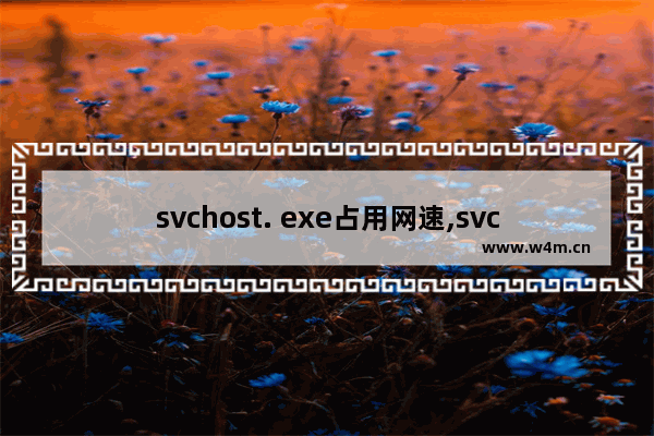 svchost. exe占用网速,svchost是什么进程一直占用网速