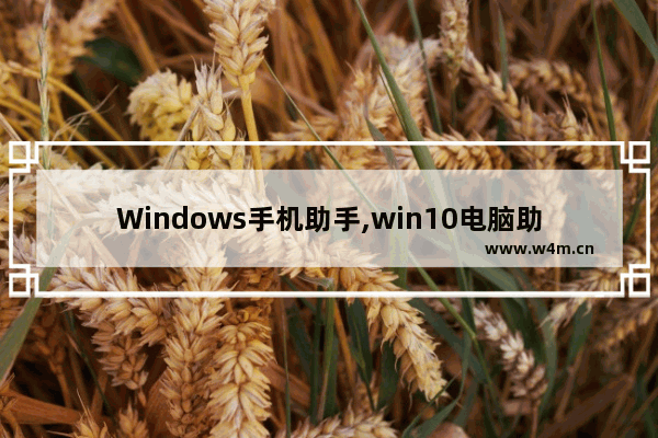 Windows手机助手,win10电脑助手