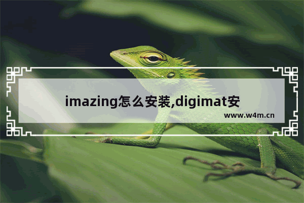 imazing怎么安装,digimat安装包