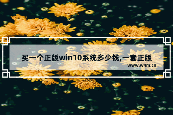 买一个正版win10系统多少钱,一套正版的win10多少钱