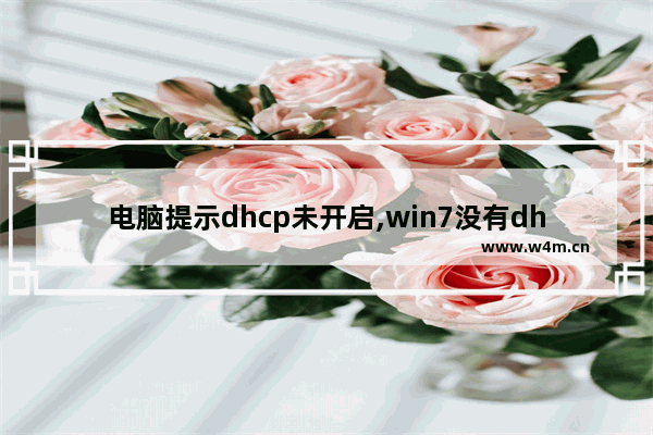 电脑提示dhcp未开启,win7没有dhcp服务