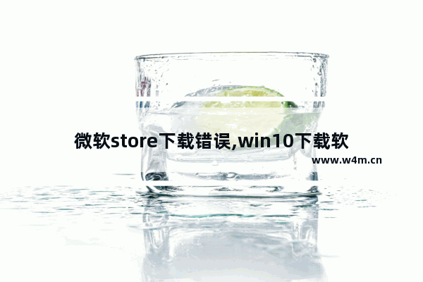 微软store下载错误,win10下载软件错误