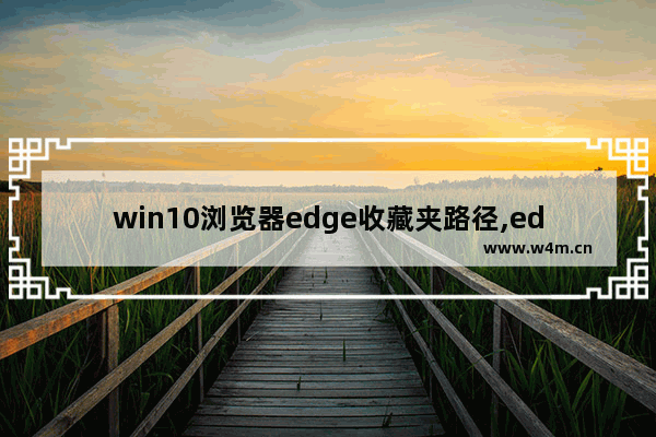 win10浏览器edge收藏夹路径,edge浏览器的收藏夹在哪个文件夹