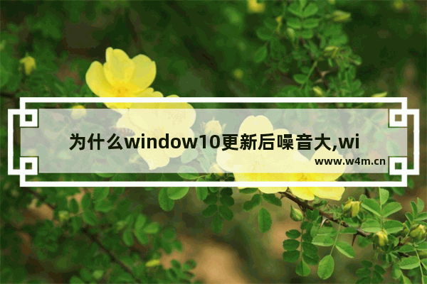 为什么window10更新后噪音大,win10系统音响声音小