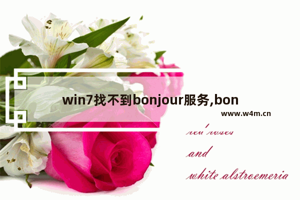 win7找不到bonjour服务,bonjour被禁用怎么打开