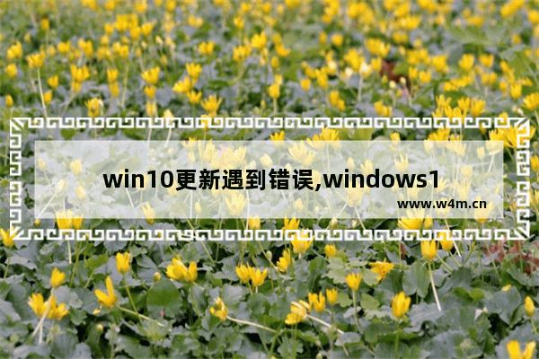 win10更新遇到错误,windows11更新遇到错误