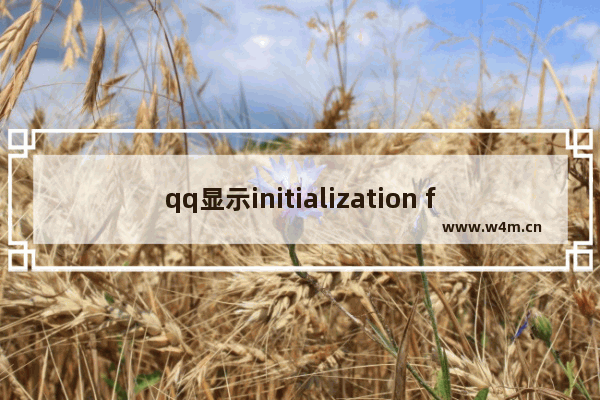 qq显示initialization failure,打开qqinitialization failure