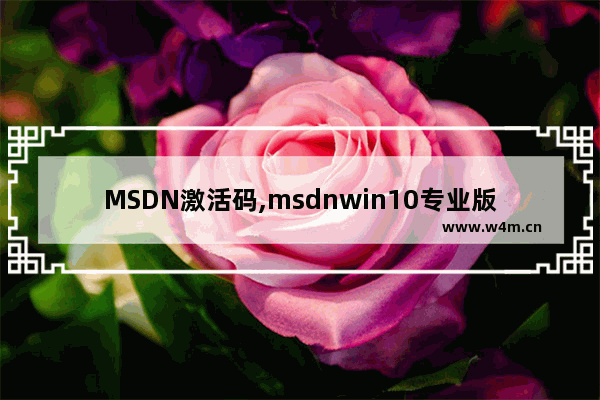 MSDN激活码,msdnwin10专业版激活密钥