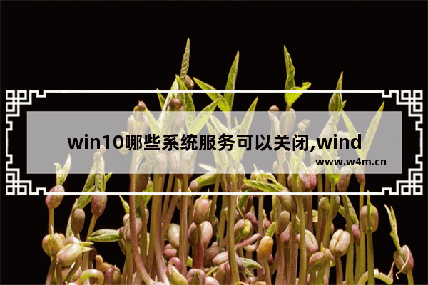 win10哪些系统服务可以关闭,windows系统服务可以关闭吗