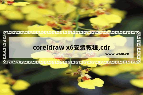 coreldraw x6安装教程,cdr x6安装步骤