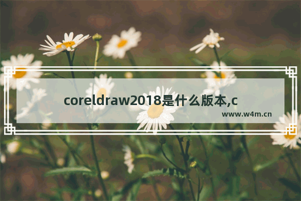 coreldraw2018是什么版本,coreldraw2020是什么版本