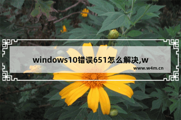 windows10错误651怎么解决,win10电脑错误651最快解决方法