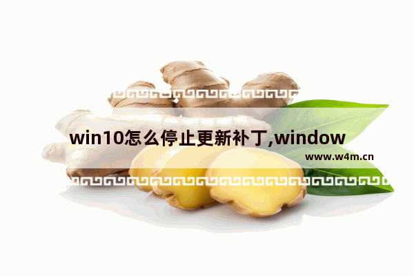 win10怎么停止更新补丁,windows10更新怎么关闭