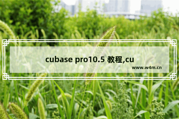 cubase pro10.5 教程,cubase10完整版安装教程