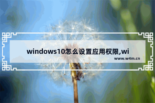 windows10怎么设置应用权限,windows应用权限设置在哪