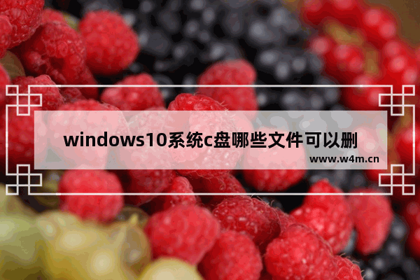 windows10系统c盘哪些文件可以删除,win 10系统c盘里面哪些文件是可以删除的_1