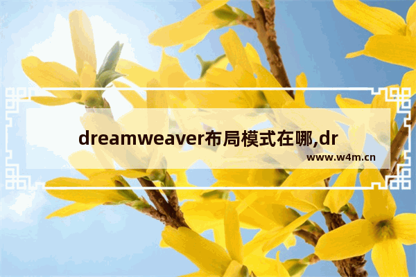 dreamweaver布局模式在哪,dreamweaver的工作区布局可以设置为以下哪几种