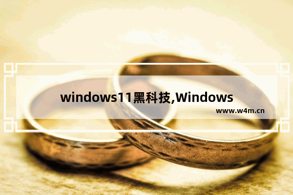 windows11黑科技,Windows黑科技