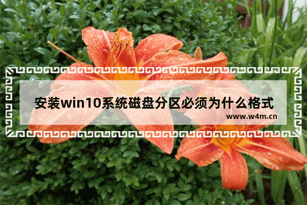 安装win10系统磁盘分区必须为什么格式,win10安装硬盘格式化分区