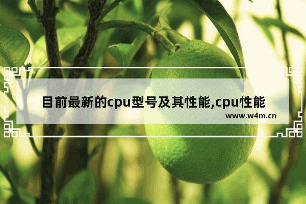 目前最新的cpu型号及其性能,cpu性能排行榜cpu天梯图