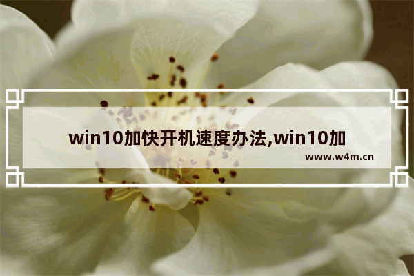 win10加快开机速度办法,win10加快开机速度服务