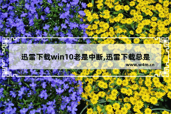 迅雷下载win10老是中断,迅雷下载总是崩溃