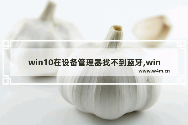 win10在设备管理器找不到蓝牙,windows10设备管理器找不到蓝牙