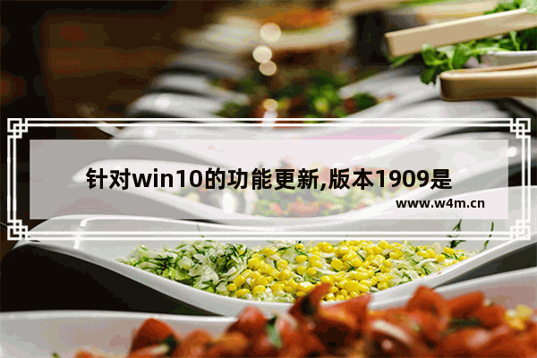 针对win10的功能更新,版本1909是什么意思,win10 1909关闭自动更新方法