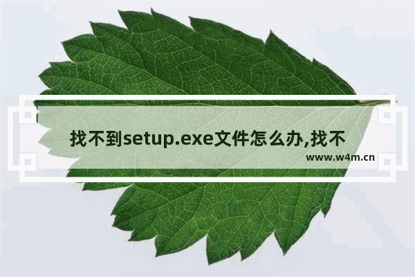 找不到setup.exe文件怎么办,找不到setup.dll